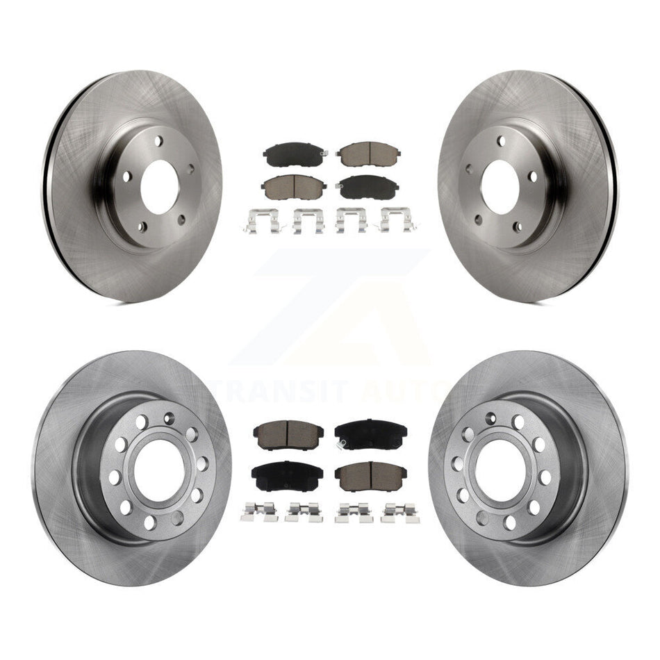 Front Rear Disc Brake Rotors And Ceramic Pads Kit For Nissan Maxima INFINITI I35 K8C-101325