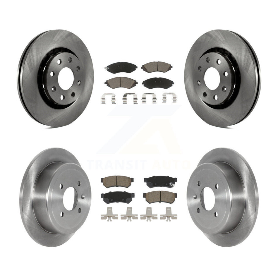 Front Rear Disc Brake Rotors And Ceramic Pads Kit For Chevrolet Spark EV K8C-101330