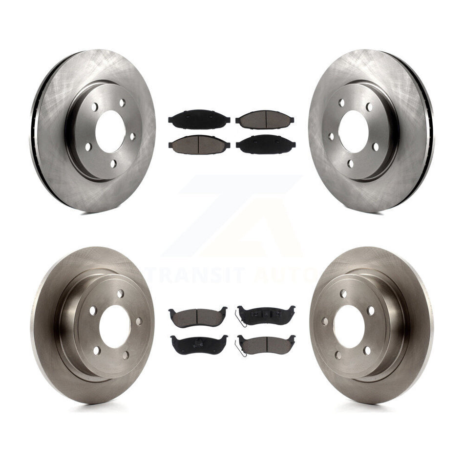 Front Rear Disc Brake Rotors And Ceramic Pads Kit For 2004-2008 Chrysler Pacifica K8C-101331