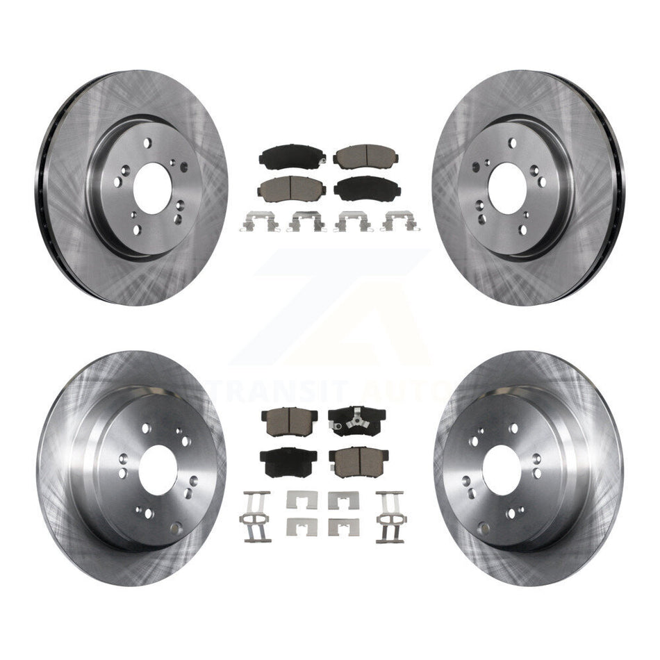 Front Rear Disc Brake Rotors And Ceramic Pads Kit For Honda CR-V Acura RDX K8C-101336