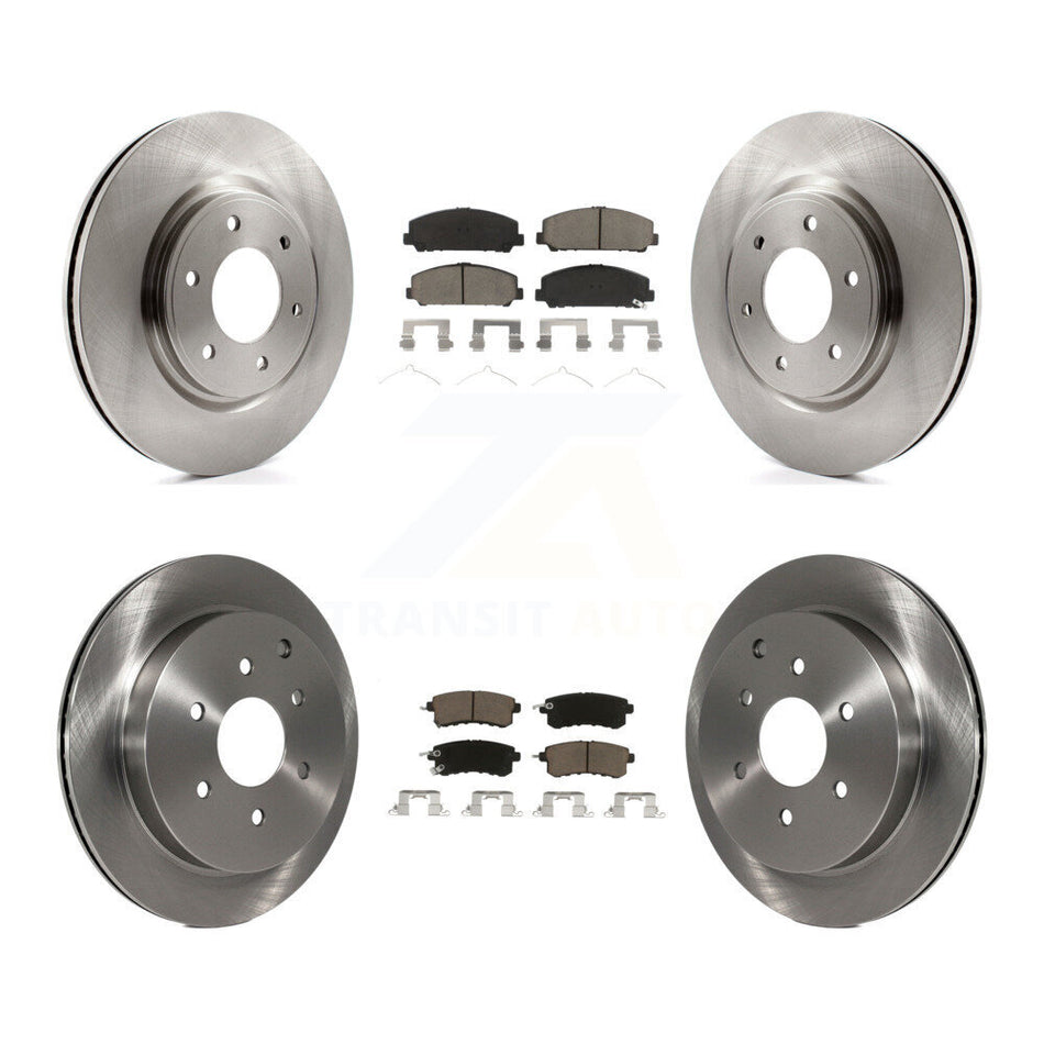 Front Rear Disc Brake Rotors And Ceramic Pads Kit For INFINITI Nissan Armada QX80 QX56 K8C-101357