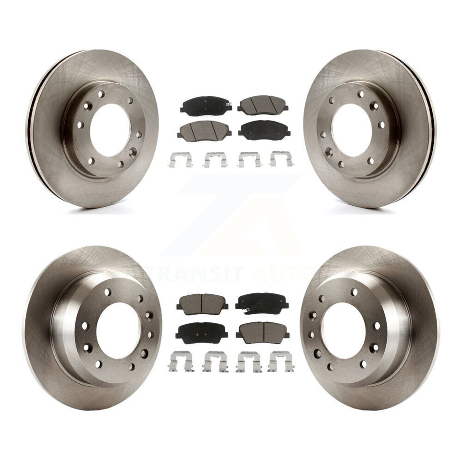 Front Rear Disc Brake Rotors And Ceramic Pads Kit For Kia Sedona Hyundai Entourage K8C-101379