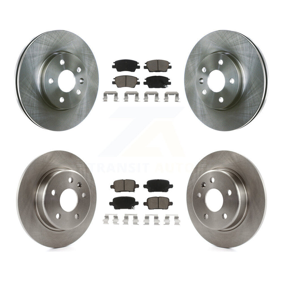 Front Rear Disc Brake Rotors And Ceramic Pads Kit For Chevrolet Cruze Volt Bolt EV EUV K8C-101384