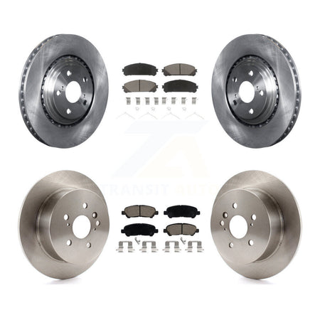 Front Rear Disc Brake Rotors And Ceramic Pads Kit For 2008-2013 Toyota Highlander K8C-101386