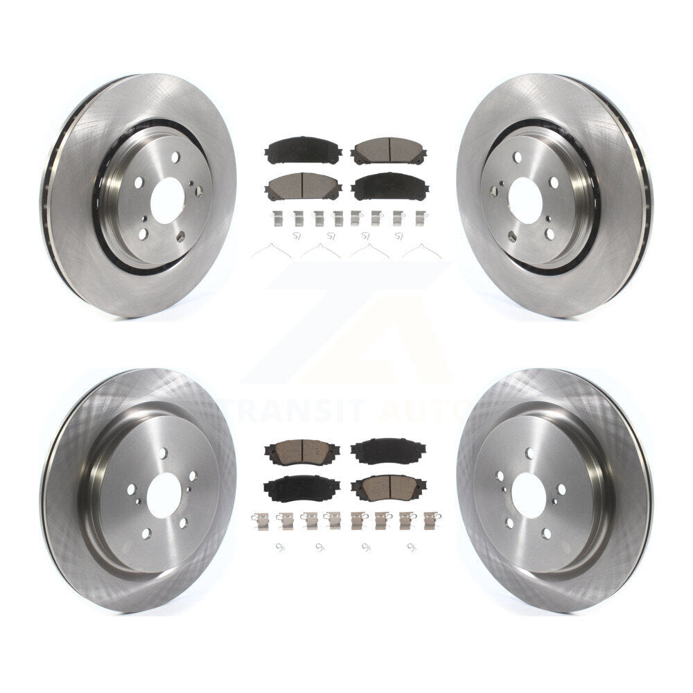 Front Rear Disc Brake Rotors And Ceramic Pads Kit For Lexus RX350 RX450h RX350L RX450hL K8C-101388
