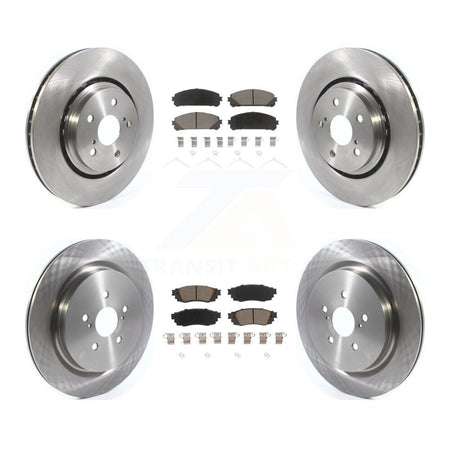 Front Rear Disc Brake Rotors And Ceramic Pads Kit For Lexus RX350 RX450h RX350L RX450hL K8C-101388