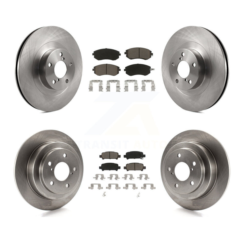Front Rear Disc Brake Rotors And Ceramic Pads Kit For 2003-2003 Subaru Forester Impreza K8C-101399