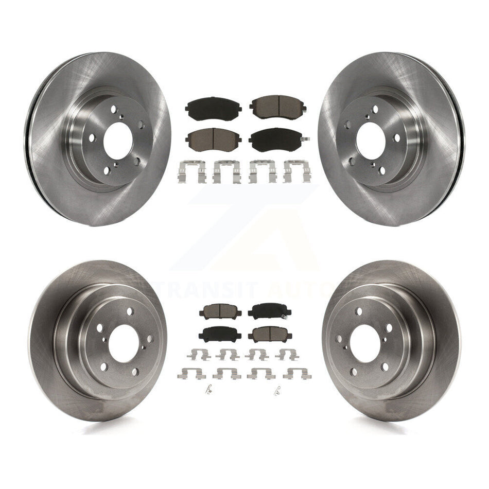 Front Rear Disc Brake Rotors And Ceramic Pads Kit For 2002-2003 Subaru Impreza Outback RS TS K8C-101413