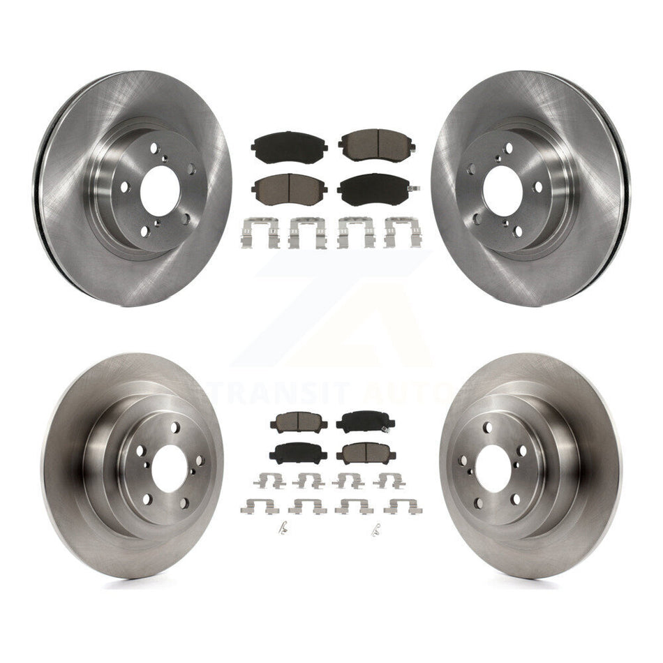 Front Rear Disc Brake Rotors And Ceramic Pads Kit For Subaru Legacy K8C-101415