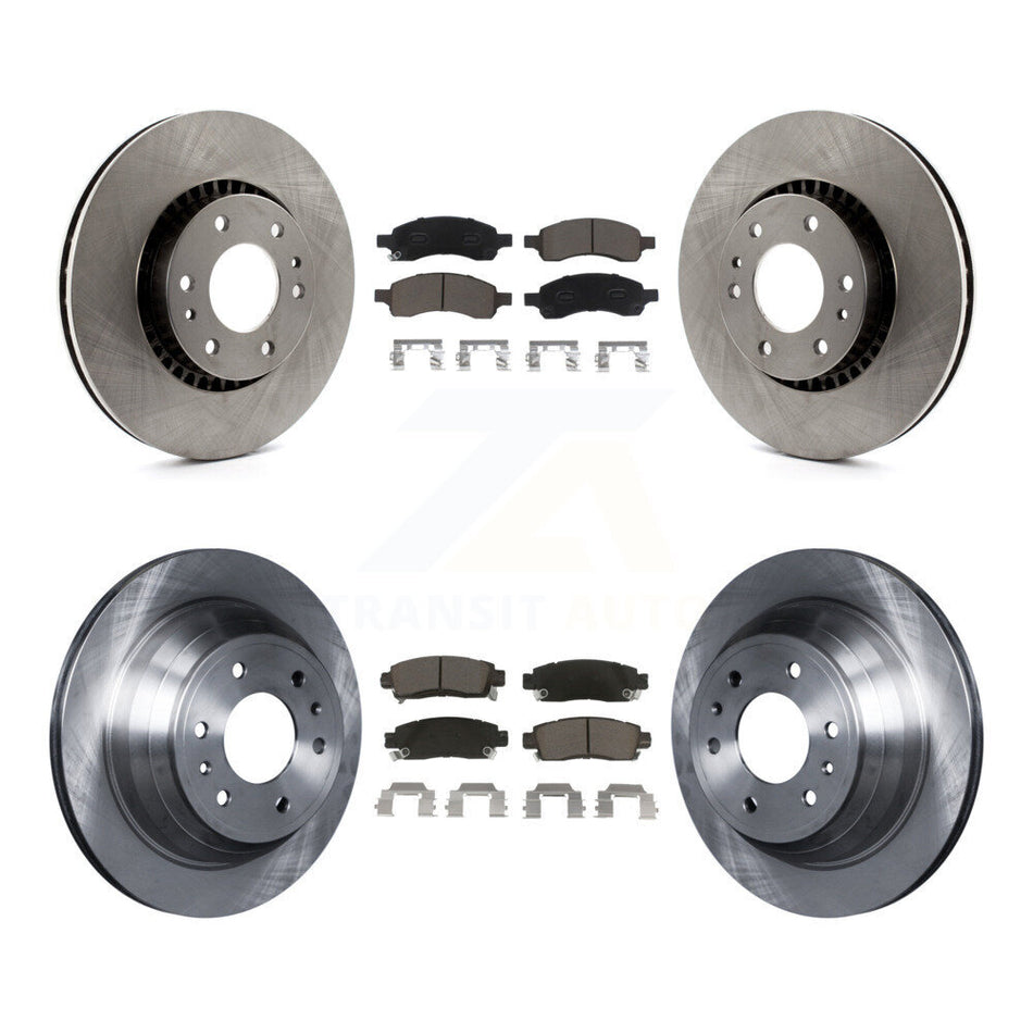 Front Rear Disc Brake Rotors And Ceramic Pads Kit For Chevrolet Trailblazer GMC Envoy EXT XL Buick Rainier Saab 9-7x Isuzu Ascender SSR K8C-101419