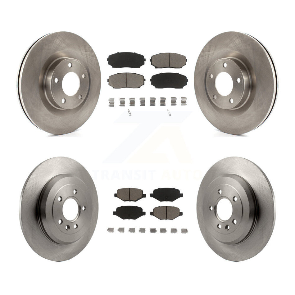 Front Rear Disc Brake Rotors And Ceramic Pads Kit For Ford Edge Lincoln MKX K8C-101423