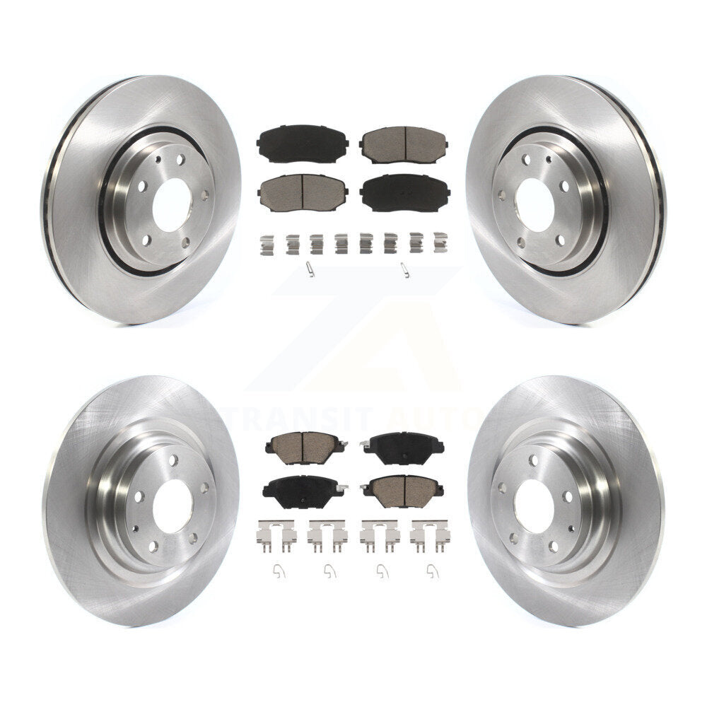 Front Rear Disc Brake Rotors And Ceramic Pads Kit For 2016-2023 Mazda CX-9 K8C-101425