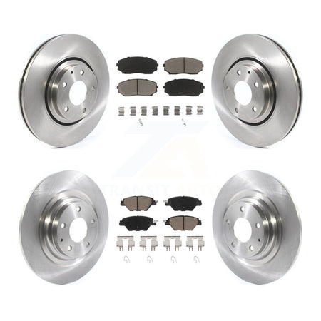 Front Rear Disc Brake Rotors And Ceramic Pads Kit For 2016-2023 Mazda CX-9 K8C-101425