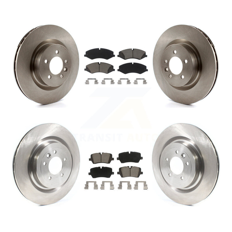 Front Rear Disc Brake Rotors And Ceramic Pads Kit For 2017 Land Rover Range Sport HSE SE with GAS engine K8C-101436