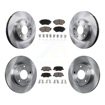 Front Rear Disc Brake Rotors And Ceramic Pads Kit For Mazda 3 Sport K8C-101437