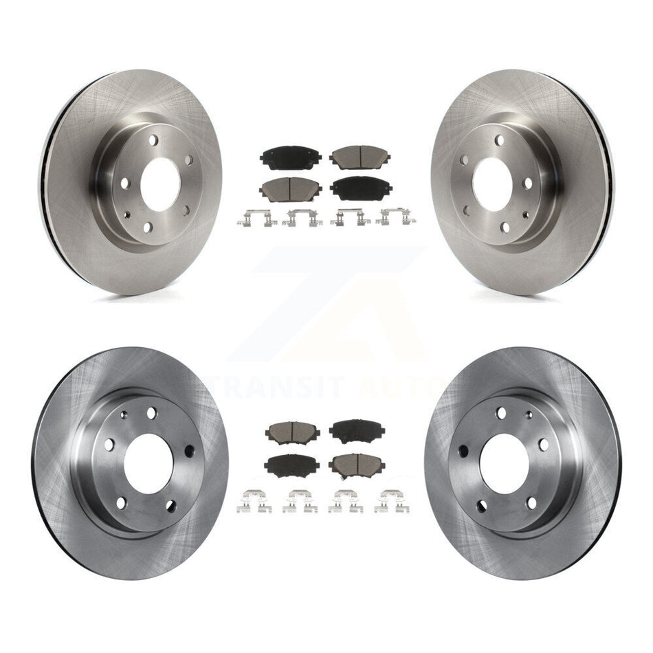 Front Rear Disc Brake Rotors And Ceramic Pads Kit For Mazda 3 Sport 2.5L K8C-101440