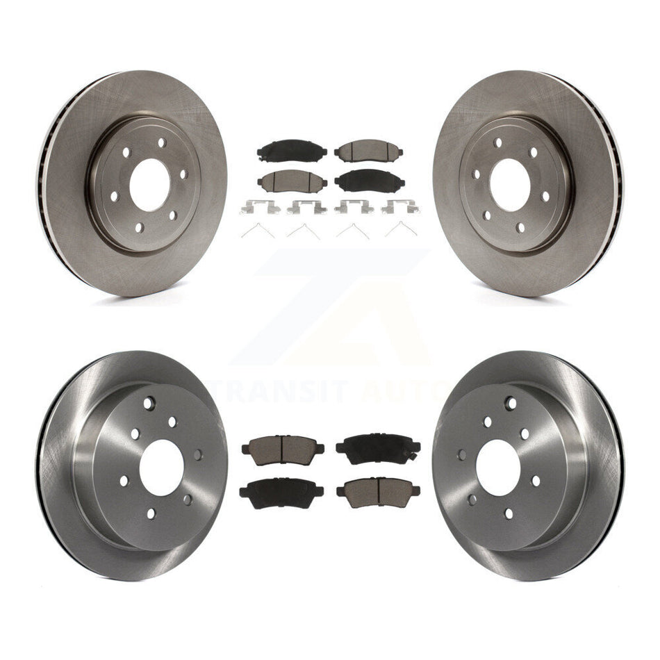 Front Rear Disc Brake Rotors And Ceramic Pads Kit For 2006-2007 Nissan Xterra K8C-101446