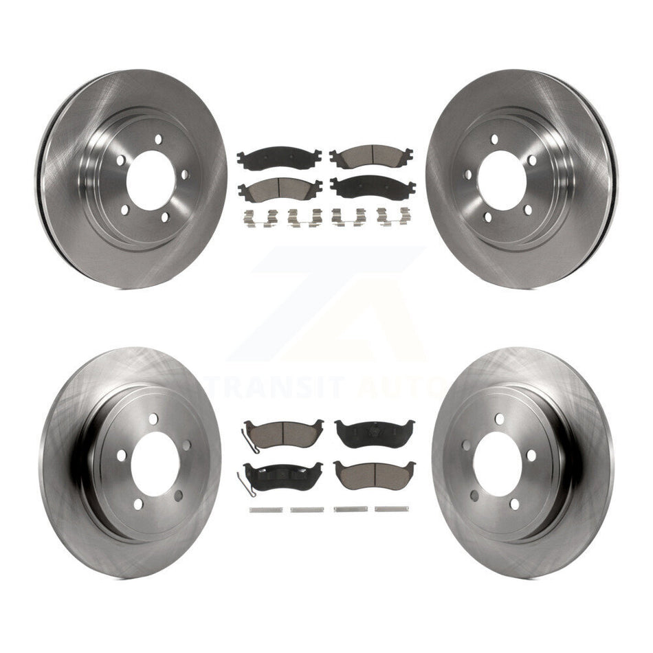 Front Rear Disc Brake Rotors And Ceramic Pads Kit For Ford Explorer Sport Trac Mercury Mountaineer K8C-101447