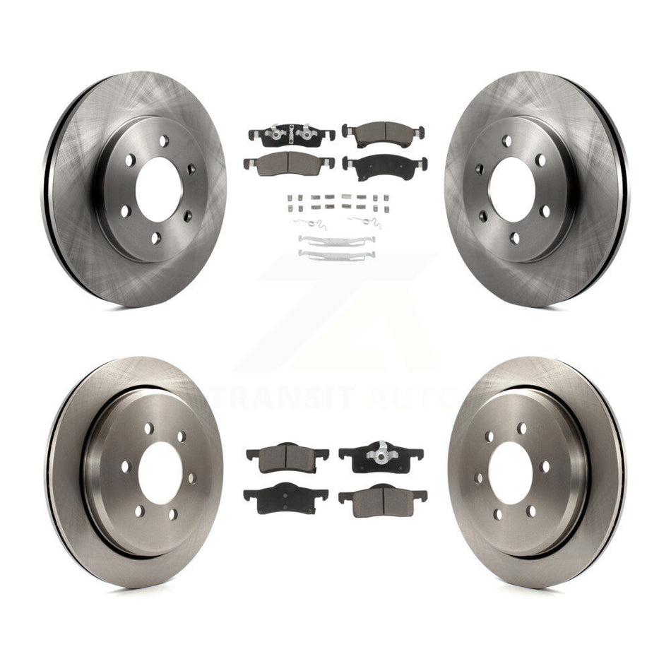 Front Rear Disc Brake Rotors And Ceramic Pads Kit For Ford Expedition Lincoln Navigator K8C-101451