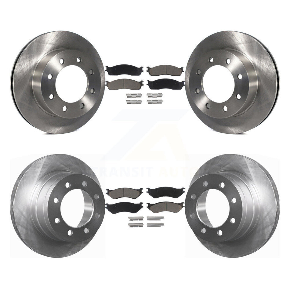 Front Rear Disc Brake Rotors And Ceramic Pads Kit For Dodge Ram 2500 1500 3500 K8C-101457