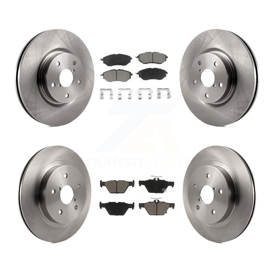 Front Rear Disc Brake Rotors And Ceramic Pads Kit For Subaru Outback Legacy WRX K8C-101461