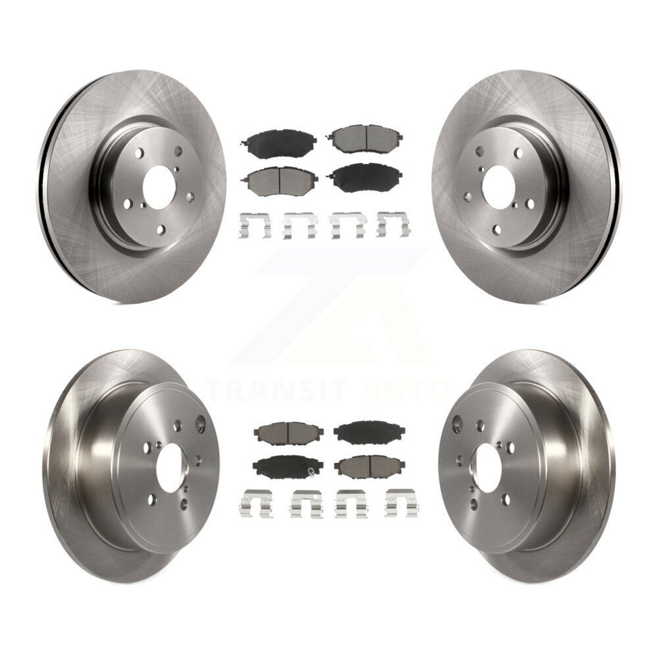 Front Rear Disc Brake Rotors And Ceramic Pads Kit For Subaru WRX K8C-101463