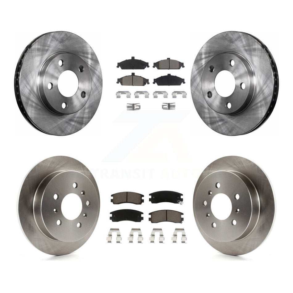 Front Rear Disc Brake Rotors And Ceramic Pads Kit For Pontiac Grand Am Oldsmobile Alero K8C-101473