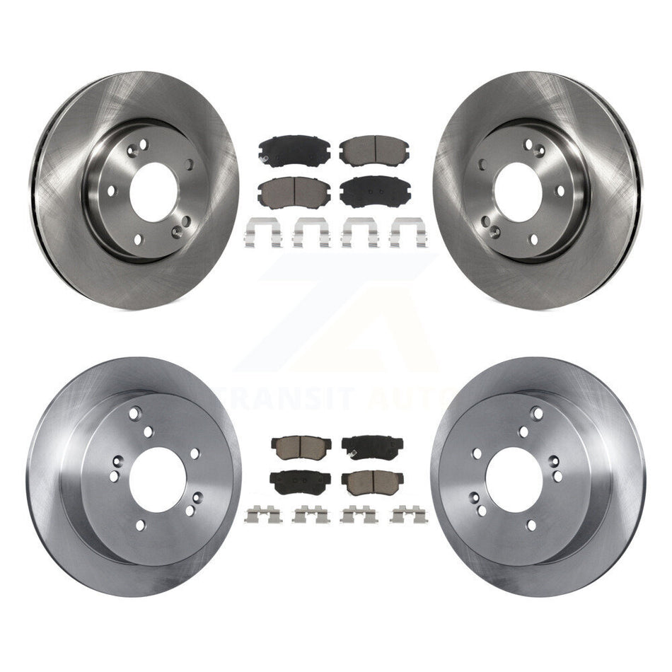 Front Rear Disc Brake Rotors And Ceramic Pads Kit For Kia Sportage Hyundai Tucson K8C-101479