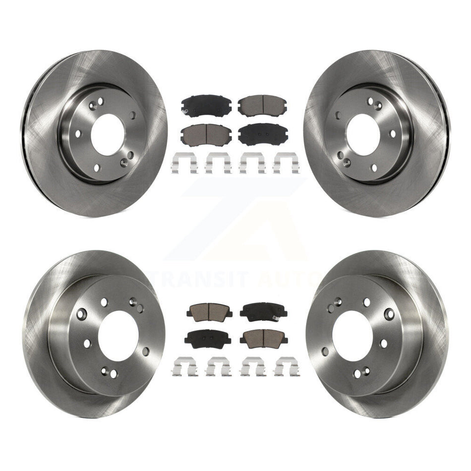 Front Rear Disc Brake Rotors And Ceramic Pads Kit For 2012-2013 Kia Soul K8C-101480
