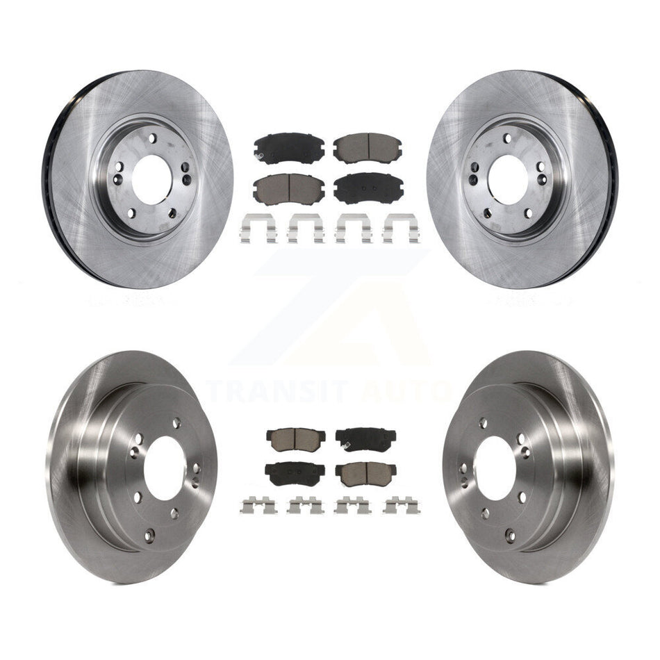 Front Rear Disc Brake Rotors And Ceramic Pads Kit For 2006-2009 Hyundai Azera K8C-101481