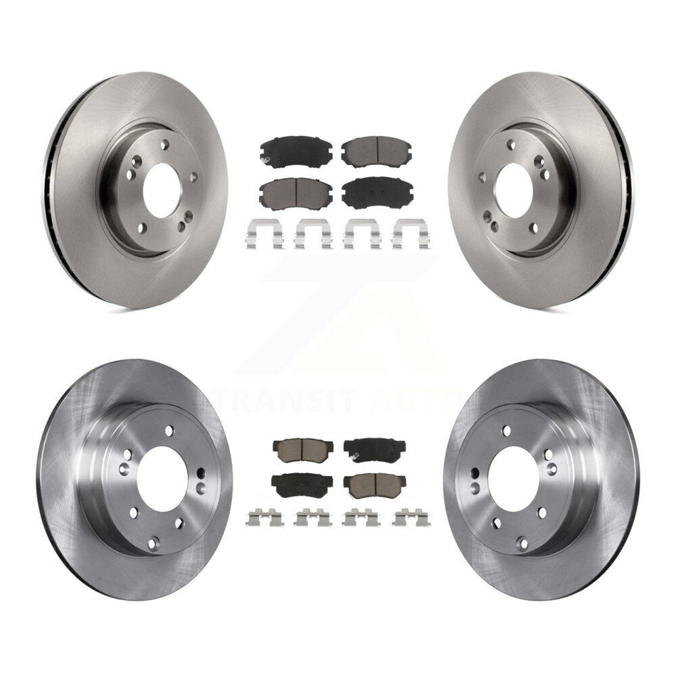 Front Rear Disc Brake Rotors And Ceramic Pads Kit For Hyundai Sonata 3.3L K8C-101486