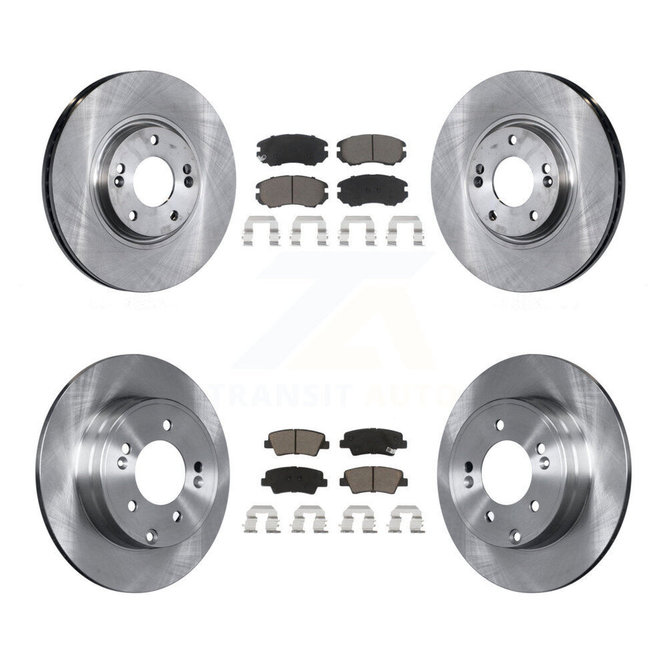 Front Rear Disc Brake Rotors And Ceramic Pads Kit For 2010-2011 Hyundai Azera K8C-101487