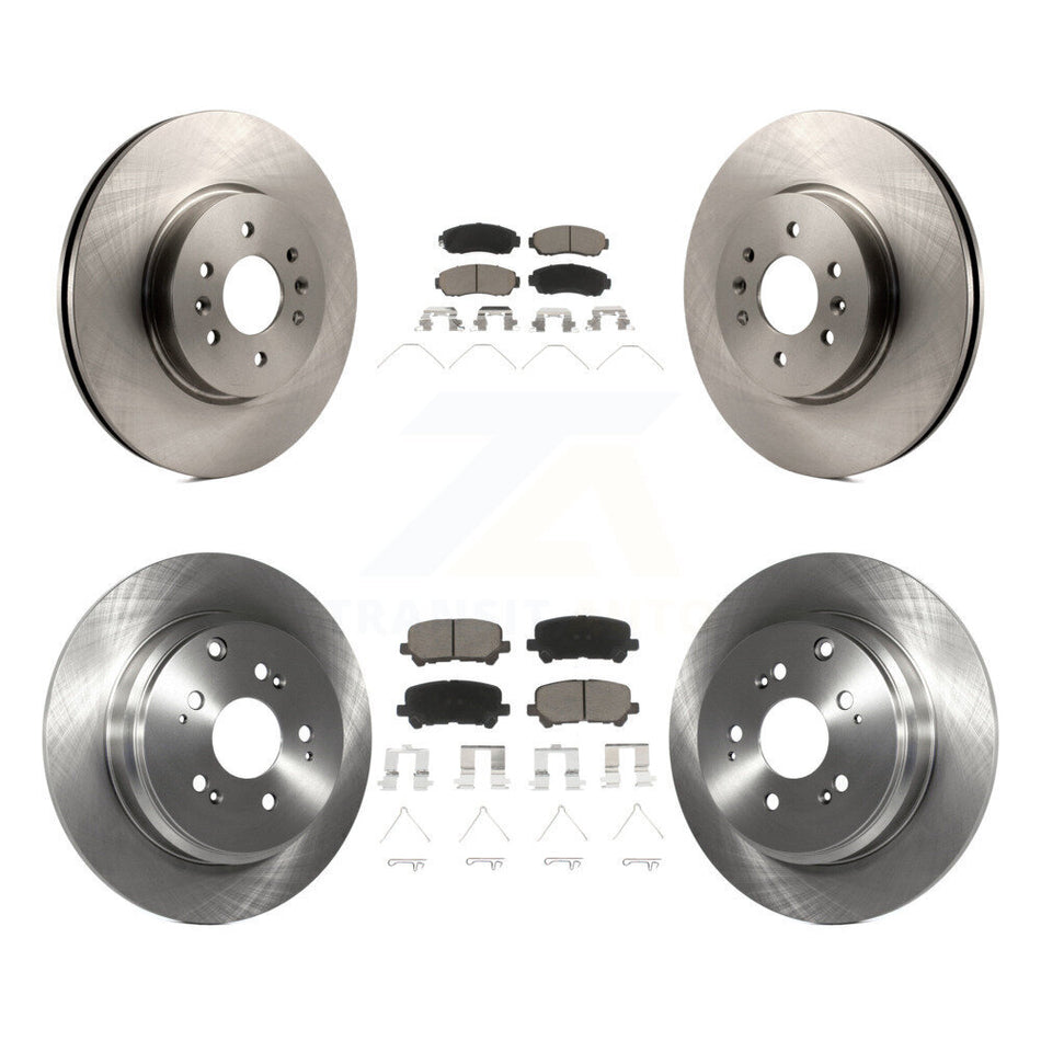 Front Rear Disc Brake Rotors And Ceramic Pads Kit For 2011-2014 Honda Odyssey K8C-101491