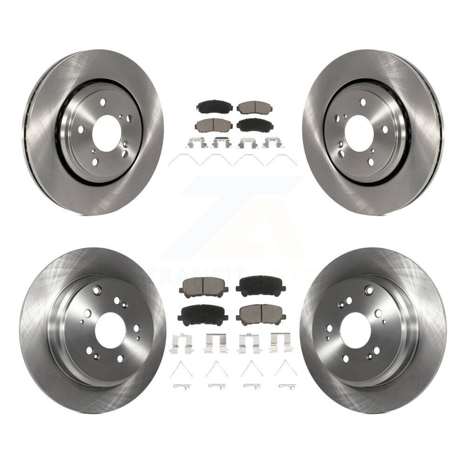 Front Rear Disc Brake Rotors And Ceramic Pads Kit For 2015-2017 Honda Odyssey K8C-101492
