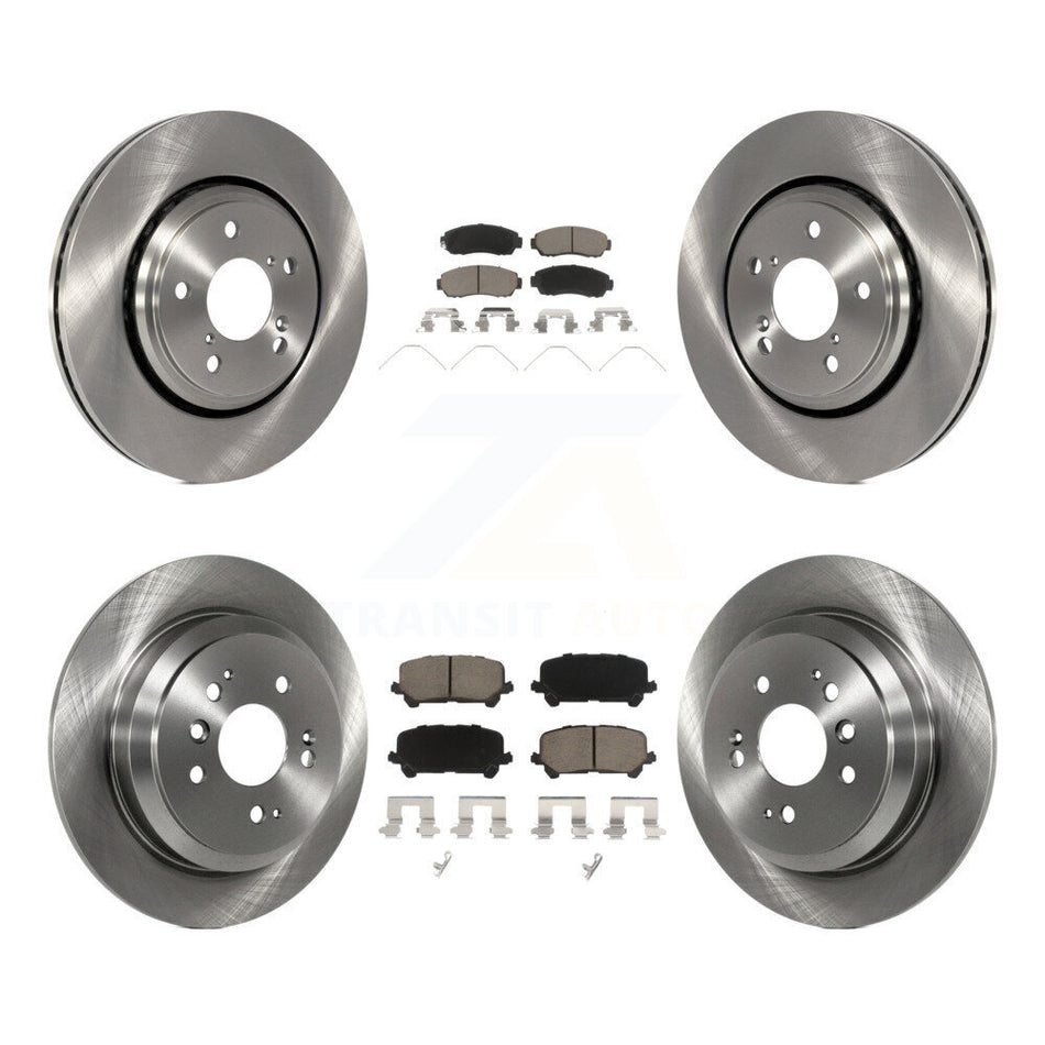Front Rear Disc Brake Rotors And Ceramic Pads Kit For 2019-2022 Honda Passport K8C-101495