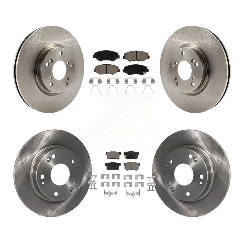Front Rear Disc Brake Rotors And Ceramic Pads Kit For Honda Civic Acura ILX K8C-101498