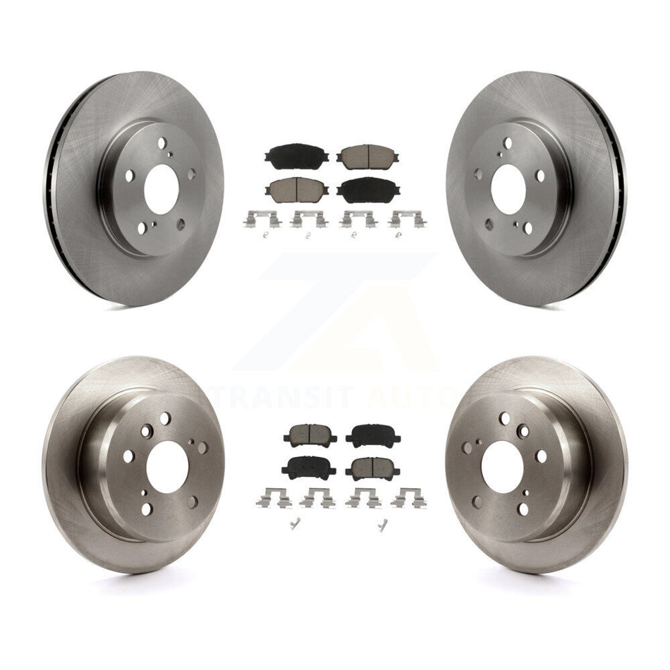 Front Rear Disc Brake Rotors And Ceramic Pads Kit For Toyota Camry Avalon Solara K8C-101500