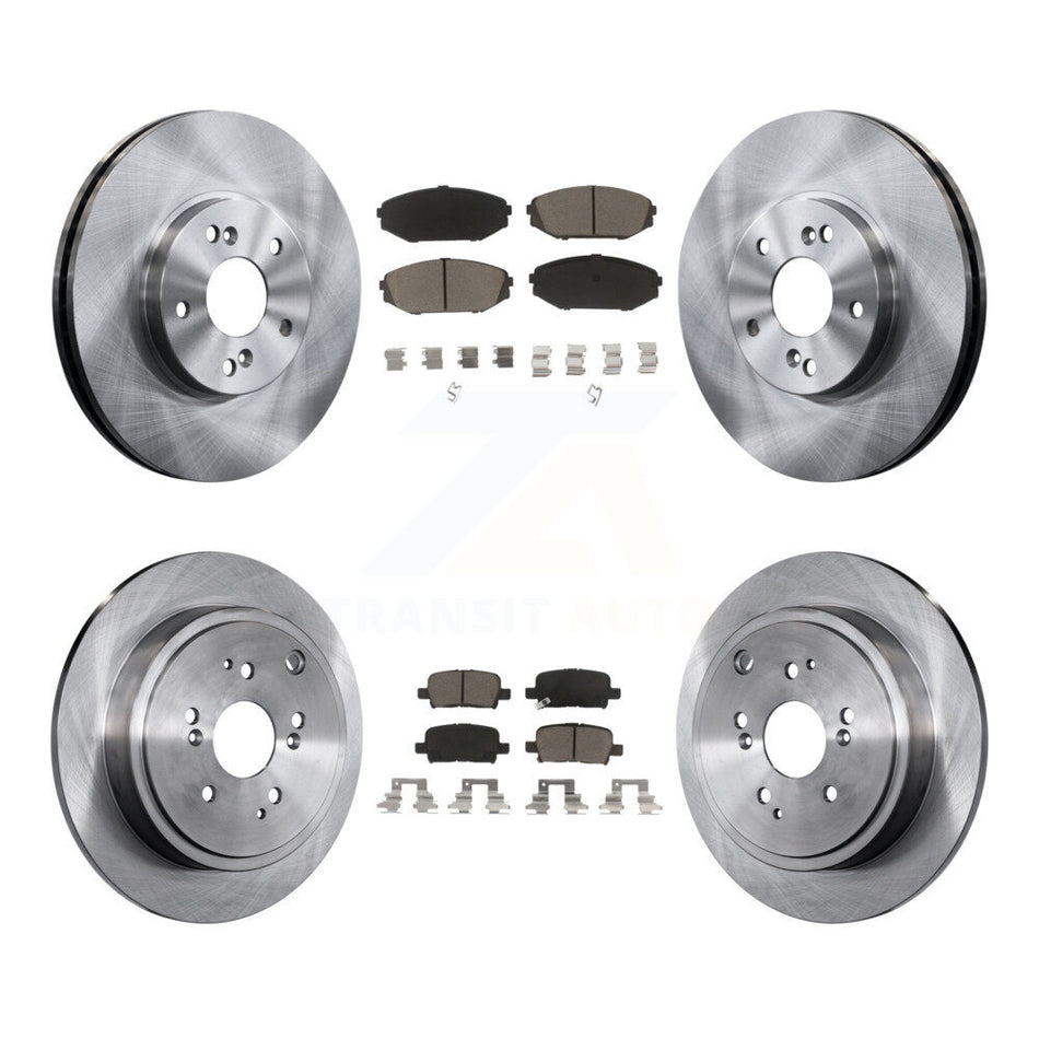 Front Rear Disc Brake Rotors And Ceramic Pads Kit For 2001-2002 Acura MDX K8C-101513