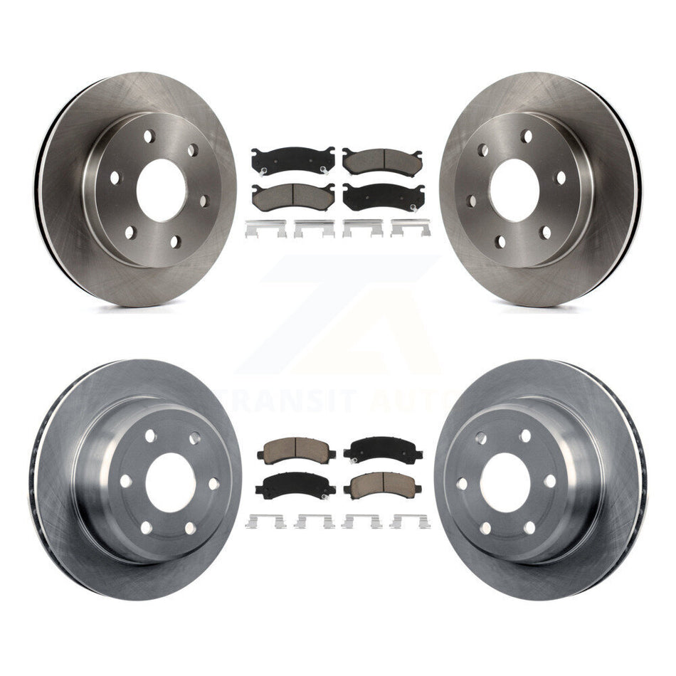 Front Rear Disc Brake Rotors And Ceramic Pads Kit For Chevrolet Tahoe GMC Suburban 1500 Yukon Avalanche XL Cadillac Escalade Express Savana K8C-101515