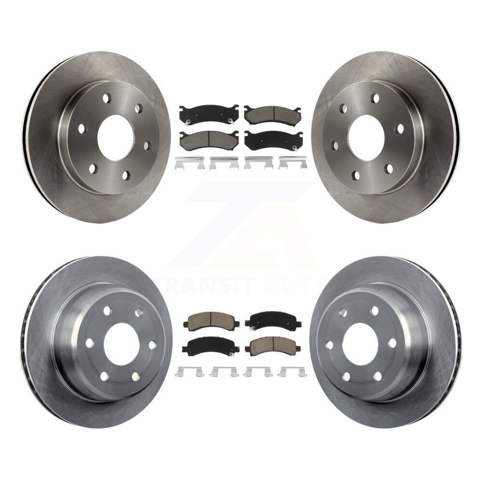 Front Rear Disc Brake Rotors And Ceramic Pads Kit For Chevrolet Tahoe GMC Suburban 1500 Yukon Avalanche XL Cadillac Escalade Express Savana K8C-101515