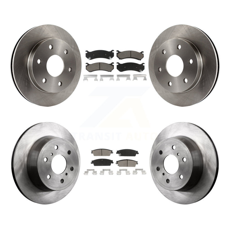 Front Rear Disc Brake Rotors And Ceramic Pads Kit For 2007 Chevrolet Silverado 1500 rear brakes K8C-101519