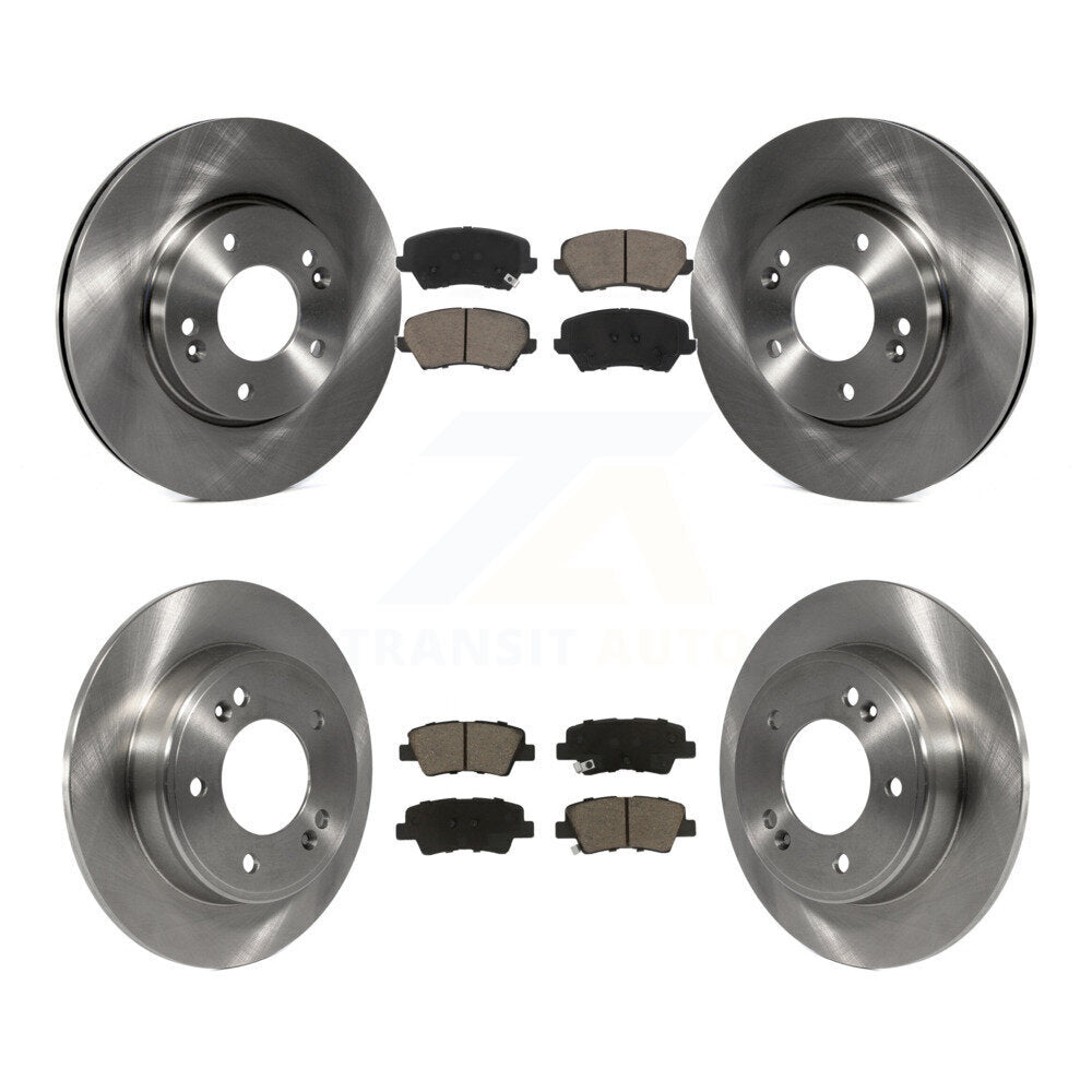 Front Rear Brake Rotor & Ceramic Pad Kit For Kia Forte Hyundai Forte5 Veloster Elantra GT K8C-101538
