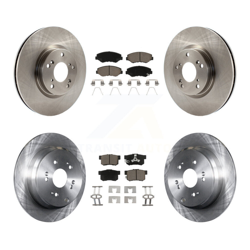 Front Rear Disc Brake Rotors And Ceramic Pads Kit For 2005-2006 Honda CR-V K8C-101551