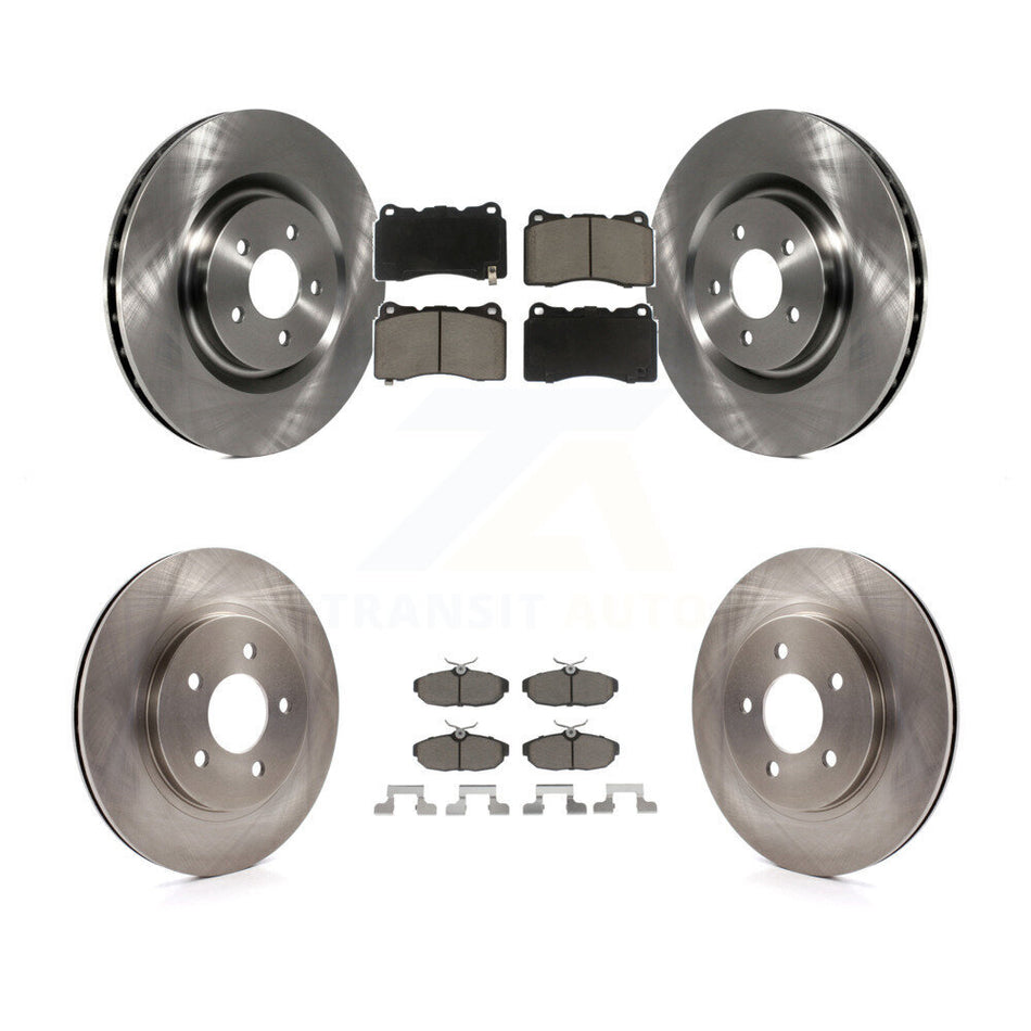 Front Rear Disc Brake Rotors And Ceramic Pads Kit For Ford Mustang K8C-101554
