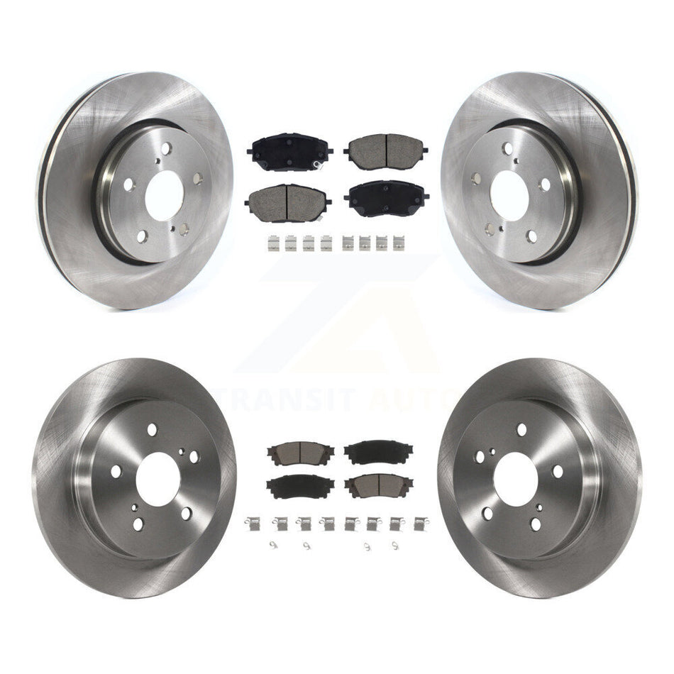 Front Rear Disc Brake Rotors And Ceramic Pads Kit For 2018 Toyota C-HR K8C-101563
