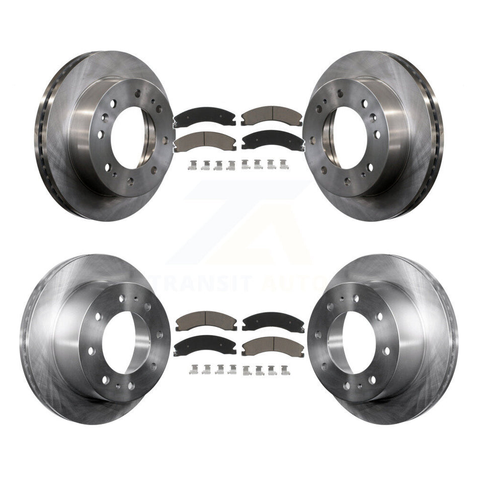 Front Rear Disc Brake Rotors And Ceramic Pads Kit For Chevrolet Silverado 2500 HD GMC Sierra 3500 Suburban K8C-101569