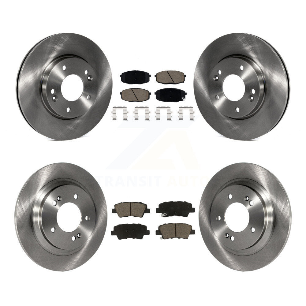 Front Rear Disc Brake Rotors And Ceramic Pads Kit For Kia Forte5 Hyundai Elantra GT K8C-101573