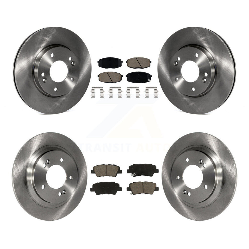 Front Rear Disc Brake Rotors And Ceramic Pads Kit For Kia Forte5 Hyundai Elantra GT K8C-101573