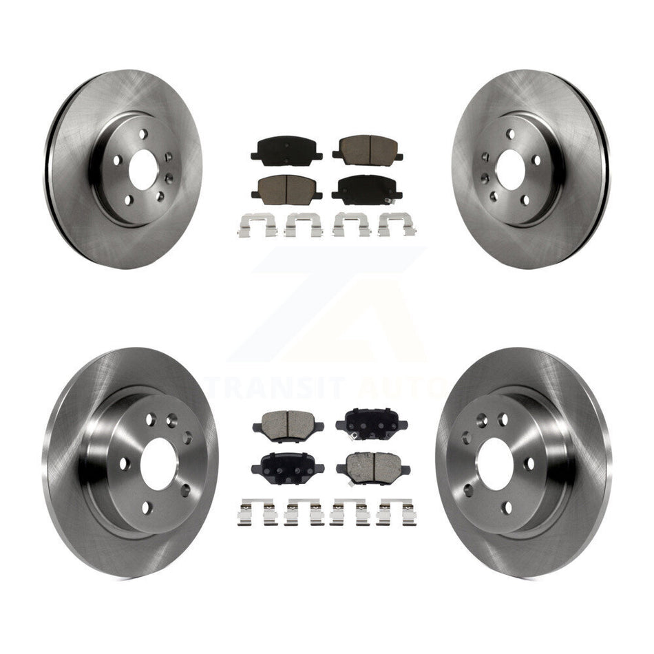Front Rear Disc Brake Rotors And Ceramic Pads Kit For Buick Encore Chevrolet Trax K8C-101591