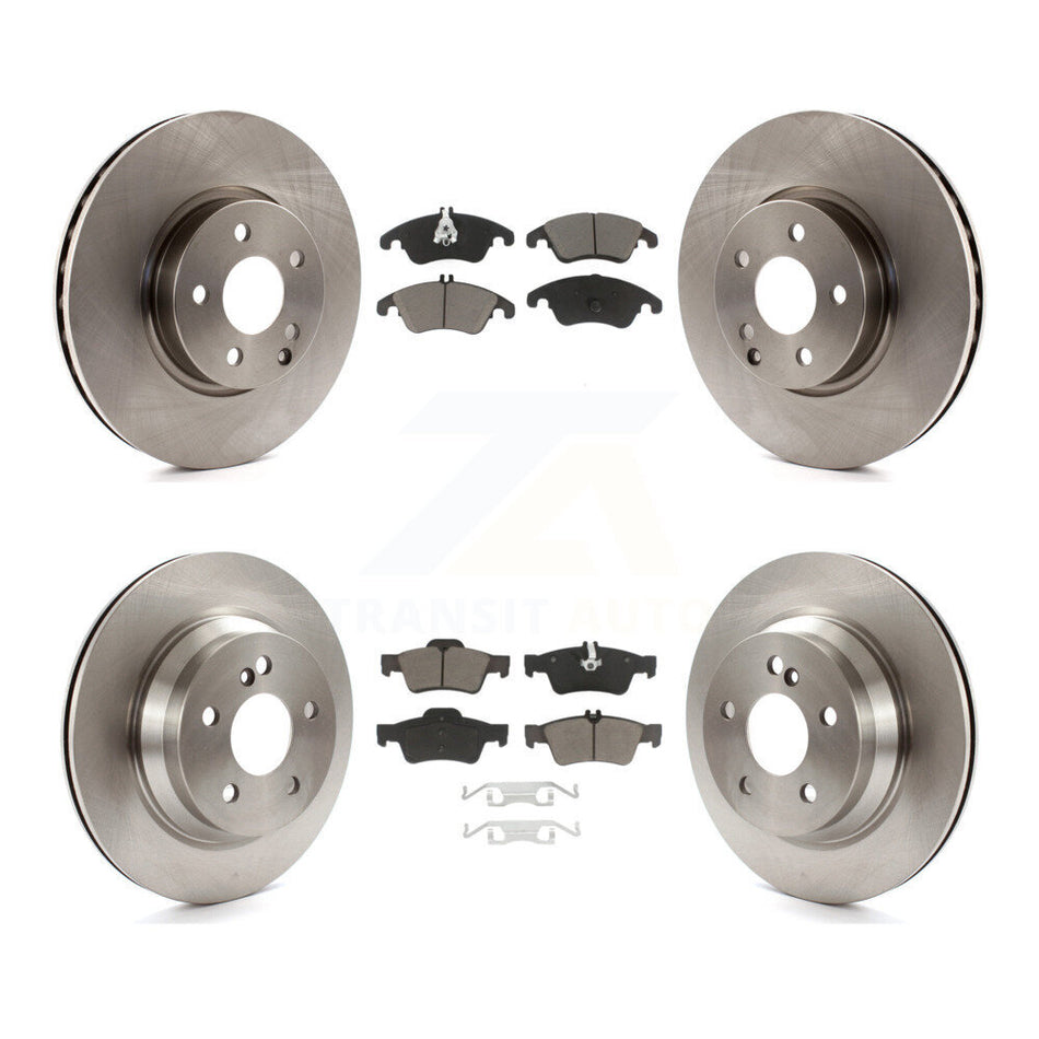 Front Rear Disc Brake Rotors And Ceramic Pads Kit For Mercedes-Benz E350 E400 With 322mm Diameter Rotor K8C-101604